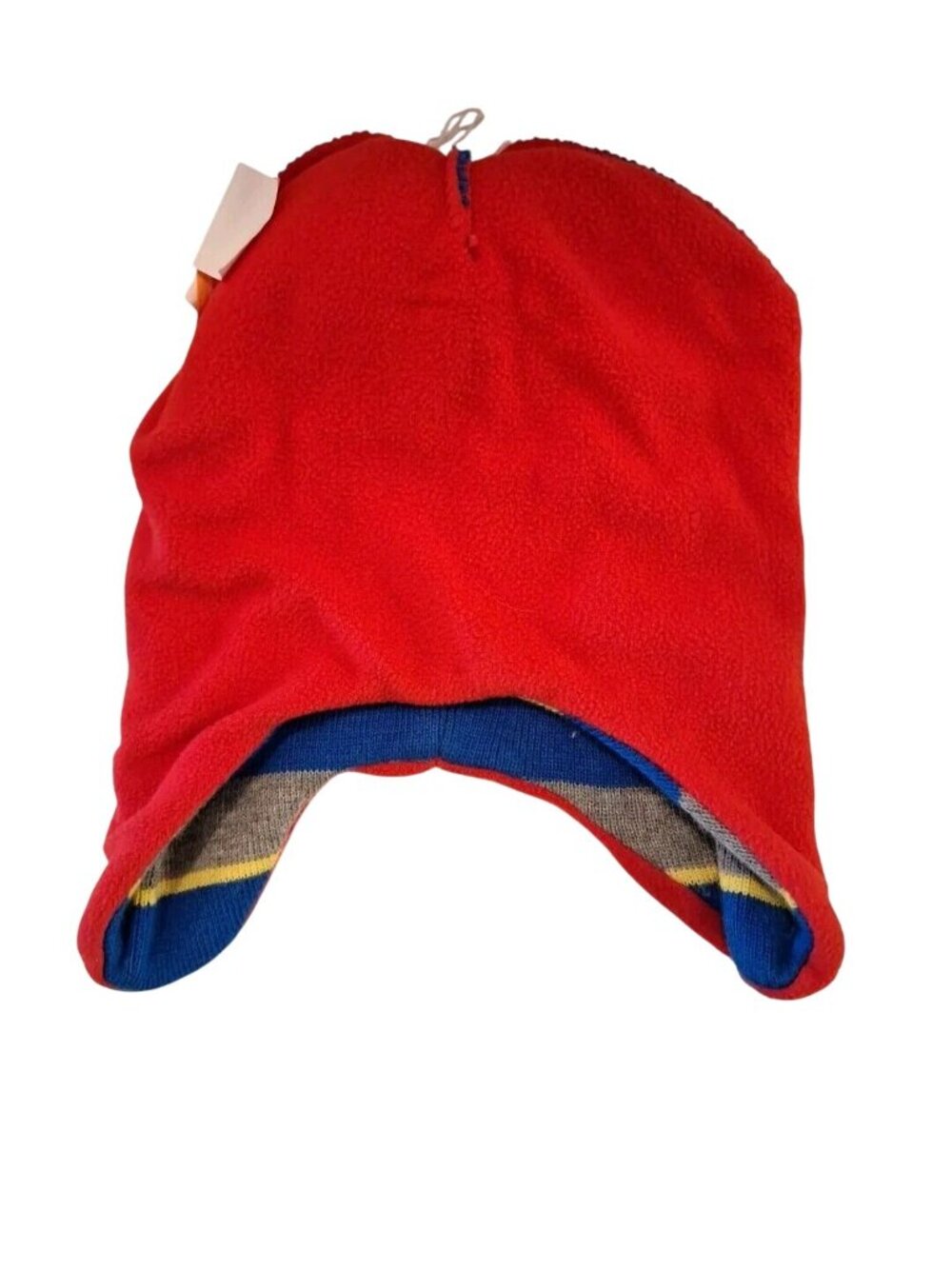 Paw Patrol Beanie Hat Kids Toddler 2-5T Knit Striped Fleece Lined Pom Pom - Picture 5 of 8
